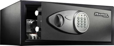 Zdjęcie produktu dla MASTER LOCK X075ML, Czarny, Szary, Zamek szyfrowy, Klucz, 22,1 l, Bateria, 430 mm, 370 mm