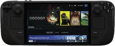 Produktbild von Valve Steam Deck, Dampfdeck, Schwarz, Digital, OLED, 1 TB