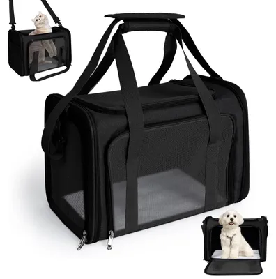 Faltbare Transportbox für Katzen & Hunde, 44x30x28 cm, 3-6 kg