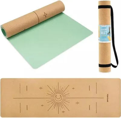 Image de Tapis de yoga Spokey Savasana 4 mm en liège