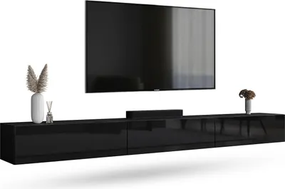 Produktbild von WEST TV Schrank 300 cm Fernsehtisch Sideboard, hängend oder stehend TV Möbel