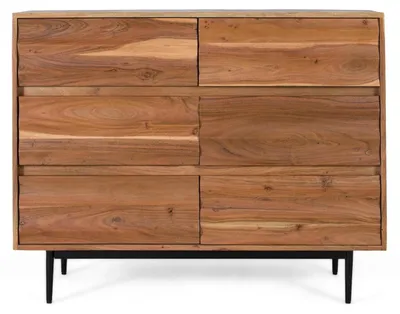 Immagine prodotto di Cassettiera in legno di acacia (stile foresta), 86 cm x 110 cm x 40 cm Giner y Colomer