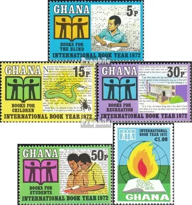 Produktbild von Briefmarken Ghana 1972 Mi 458A-462A (kompl.Ausg.) postfrisch Buch
