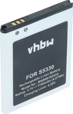 Produktbild von vhbw Akku kompatibel mit Samsung DoubleTime SGH-i857 Handy Smartphone Telefon (1100 mAh, 3,7 V, Li-Ion)