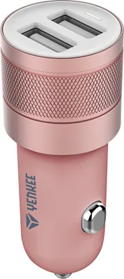 Image de Chargeur de voiture Yenkee YAC 2048RE Chargeur de voiture USB 4,8A rouge