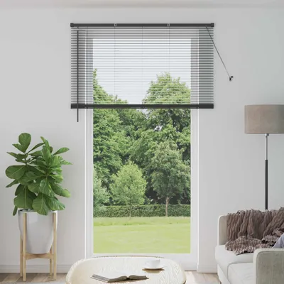 Produktbild von "Winterschlussverkauf" Venetianer Jalousie - elegante Design - für Bad und Küche - Verstellbar Silber Grau 213x130cm PVC - Rollos Germany2351357