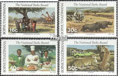 Produktbild von Briefmarken Bophuthatswana 1988 Mi 202-205 (kompl.Ausg.) FDC Nationalparks
