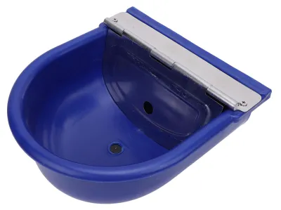 Produktbild von Automatischer Tier-Trinkwassernapf, Edelstahl-Tränke für Pferde, Ziegen, Kühe, Viehzucht, Trogspender, Heimtierbedarf, Dunkelblau