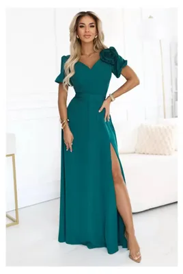 Produktbild von Kleid NUMOCO 653-1 FLASCHENGRÜN Größe: XL