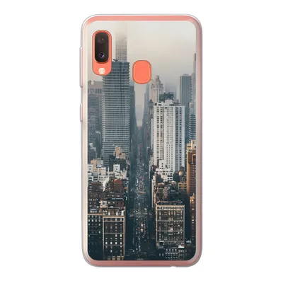 Produktbild von MuchoWow® Handyhülle Schutzhülle Hülle für Samsung Galaxy A20e Skyline von New York Silikon Softcase Handy Hülle - Abdeckung