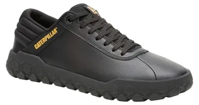Image de Caterpillar - Baskets "Hex+" pour hommes, en cuir, modèle PP12124 (taille 44 EU), couleur noire