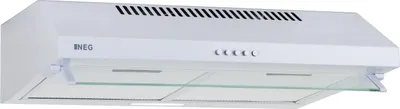 Produktbild von NEG Unterbau Dunstabzugshaube NEG15-AT  60cm, Abluft und Umluft, LED, 195 m³/h, Single-Motor Farbe: weiß
