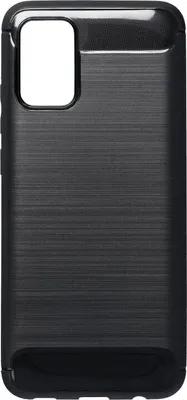 Produktbild von Silikon Hülle Bumper Carbon für SAMSUNG GALAXY A02s (A025F) Case TPU Soft Handyhülle Cover Schutzhülle Schwarz