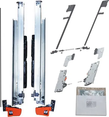 Produktbild von BLUM MOVENTO BLUMOTION S 766H Schubladenschienen, 450mm Vollauszug 70kg, SET m. TIP-ON Funktion und Seitenstabilisierung
