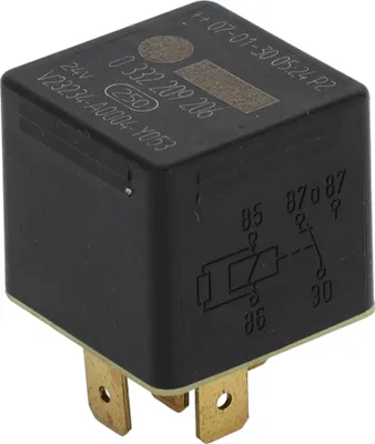 Produktbild von Universal Kfz-Relais - Auto Umschaltrelais Mini - 24V 20/10A 5 Pin für MAN Fahrzeuge Kunststoff Schwarz - 1 Stk