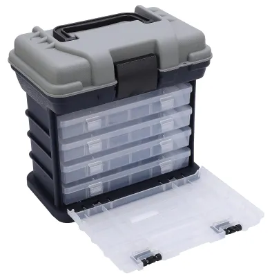 Immagine prodotto di Scatola portatile a 4 scomparti per l'organizzazione degli accessori da pesca