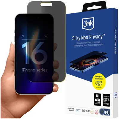 Image de Film mat Privacy 3mk Silky Matt Privacy pour iPhone 16 Pro