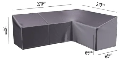 Productafbeelding van Hoes loungeset hoek hoge rugleuning 270 x 210 x 85 x 65 tot 90 cm AeroCover