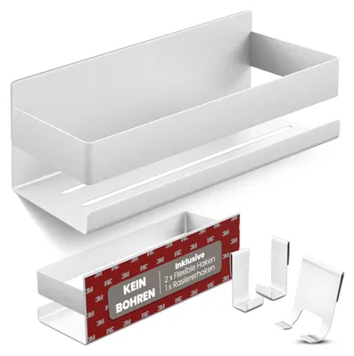 Produktbild von LIEBHEIM Duschablage Ohne Bohren - Badregal - Duschkorb - Bad Organizer