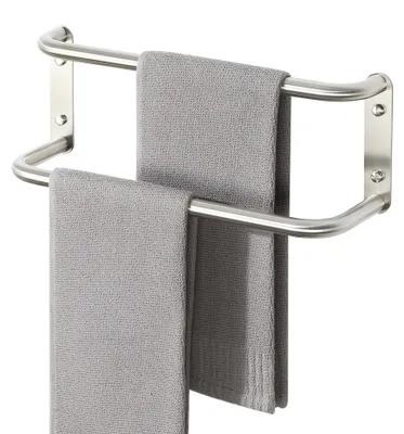 Produktbild von Handtuchhalter Edelstahl Gebürstet,Doppelt Handtuchhalter Wand,Gästehandtuchhalter Badezimmer Set Bad Handtuch,Handtuchständer für Badezimmer Küche
