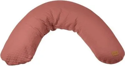 Zdjęcie produktu dla Poduszka ciążowa i do karmienia Béaba Big Flopsy, Fleur de Coton, 180 cm, Ceglasta