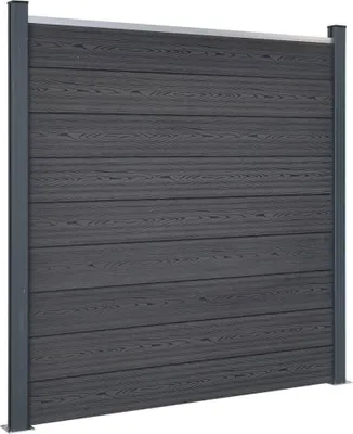 Immagine prodotto di Set di pannelli per recinzione vidaXL, grigio, 872 x 186 cm, WPC