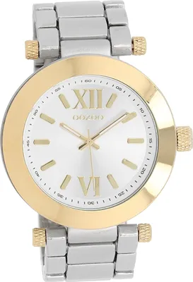 Produktbild von Oozoo Herren Uhr Analog Quarzuhr Armband silber Vintage Series D2UOC5751A