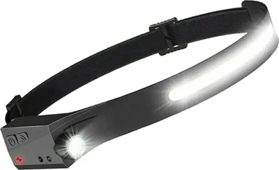Image de Lampe frontale rechargeable avec détecteur de mouvement, étanche, avec bande LED COB