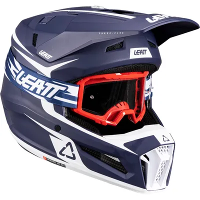 Image de Leatt 3.5+vizion 3.5 kit casque tout-terrain bleu M bleu M