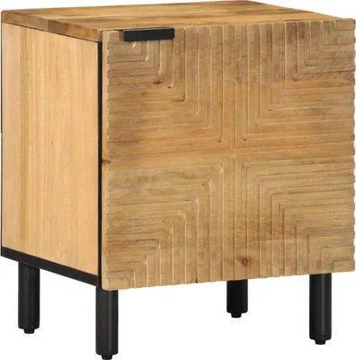 Zdjęcie produktu dla Szafka nocna Brązowa 40x33x46 cm Drewno lite Mango