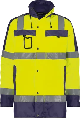 Produktbild von DASSY Warnschutzjacke LIMASOL Parka gelb/blauGr.  XXL