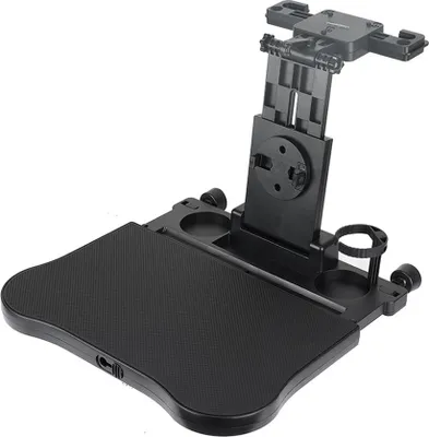 Obrázek produktu pro Nastavitelný cestovní stolek do auta Multifunkční skládací podnos na jídlo na zadním sedadle auta, stolek do auta s držákem na telefon pro práci, psaní a jídlo, černý