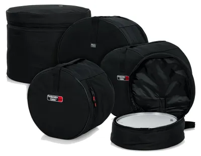 Produktbild von Gator Cases 5-Teilige Fusion-Set-Taschen, Trommel-Set, Koffer-Set, Schwarz, Nylon, Softtasche, Rund