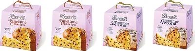Produktbild von Testpaket Bauli Panettone mit kandierten Früchten und ohne 4 x 1kg mit Rosinen
