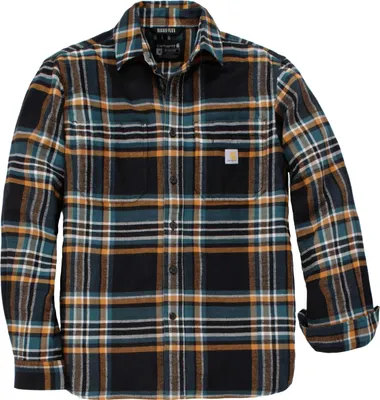 Produktbild von Carhartt Herren Shirt Flannel Long-Sleeve Plaid Shirt | 107010, Farbe:black, Größe:XXL