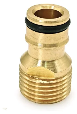 Obrázek produktu pro Spojka pro zahradní hadice, závit 1/2 palce, vnější závit, pro připojení k vodovodnímu kohoutku
