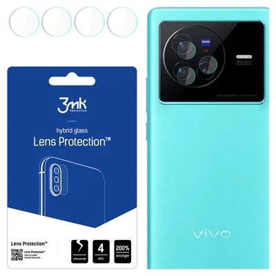 Produktbild von 3mk Hybridglas Lens Protection für Vivo X80 Kamera Objektiv Kameralinse 0,16mm 6H (4 Stück)