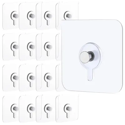 Produktbild von Set mit 30 selbstklebenden Haken für Küche und Bad, robust