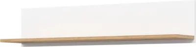 Obrázek produktu pro Závěsná police REMI RM13 Nástěnná police 107,5x22x21x,5 cm Police Nástěnná police Bílá/dub Evokace