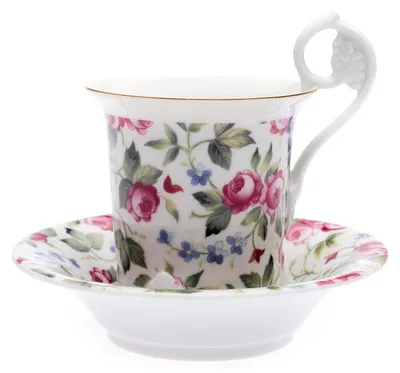 Produktbild von Kaffeetasse, 200 ml, Meissen, Tschechisches Porzellan, Rose, Leander