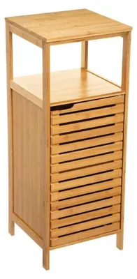 Produktbild von Stehender Badezimmerschrank aus Bambus