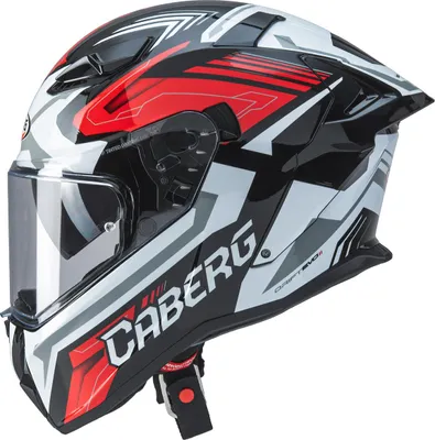 Zdjęcie produktu dla Kask Integralny CABERG DRIFT EVO II JARAMA, Czarny/Czerwony/Biały, XL, Pinlock