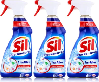 Produktbild von Sil Fleckenspray 1 für Alles 500ml - Entfernt Flecken (3er Pack)
