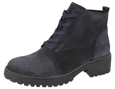 Produktbild von WALDLÄUFER H-Luise Damen Stiefelette blau Velourleder - Größe: UK 4,5