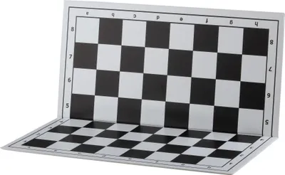 Immagine prodotto di Scacchiera pieghevole in plastica da 36 cm, bianco/nero