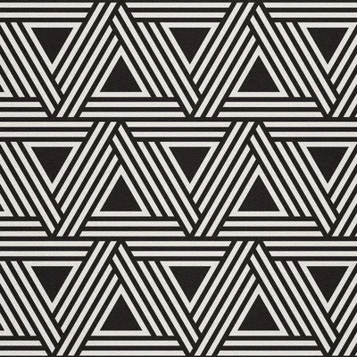 Obrázek produktu pro OUTDOOR DECOSTOFFE OXFORD - Motiv geometrických trojúhelníků z pruhů