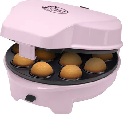 Produktbild von Bestron 3-in-1 Cakemaker im Retro Design, mit 3 auswechselbaren Backplatten, Donut-, Cupcake- und Cakepop Maker, antihaftbeschichtet, 700 Watt, Farbe: Rosa