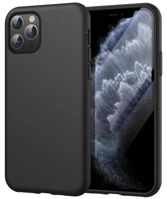 Productafbeelding van JETech siliconen hoesje voor iPhone 11 Pro Max, zwart