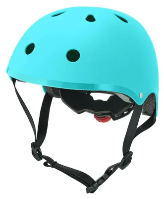 Productafbeelding van HORNIT AIRO kinderhelm, turkoois, maat S (48-53 cm), met LED-lamp