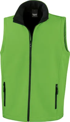 Produktbild von Result Core Herren Softshell Bodywarmer / Gilet RW3699 (4XL) (Vivid Grün/Schwarz)